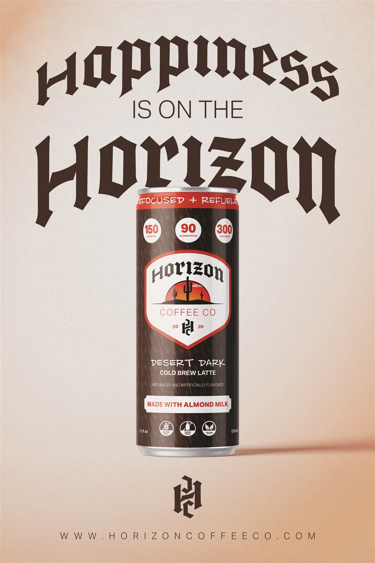 Horizon Coffee Co dark poster