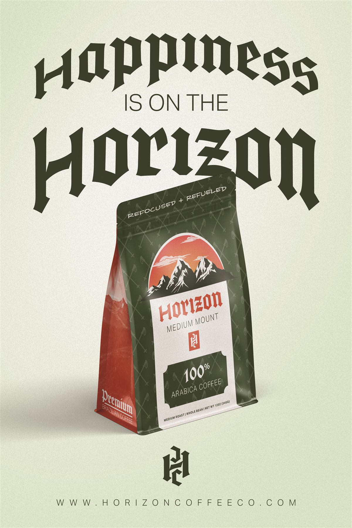 Horizon Coffee Co medium bag poster