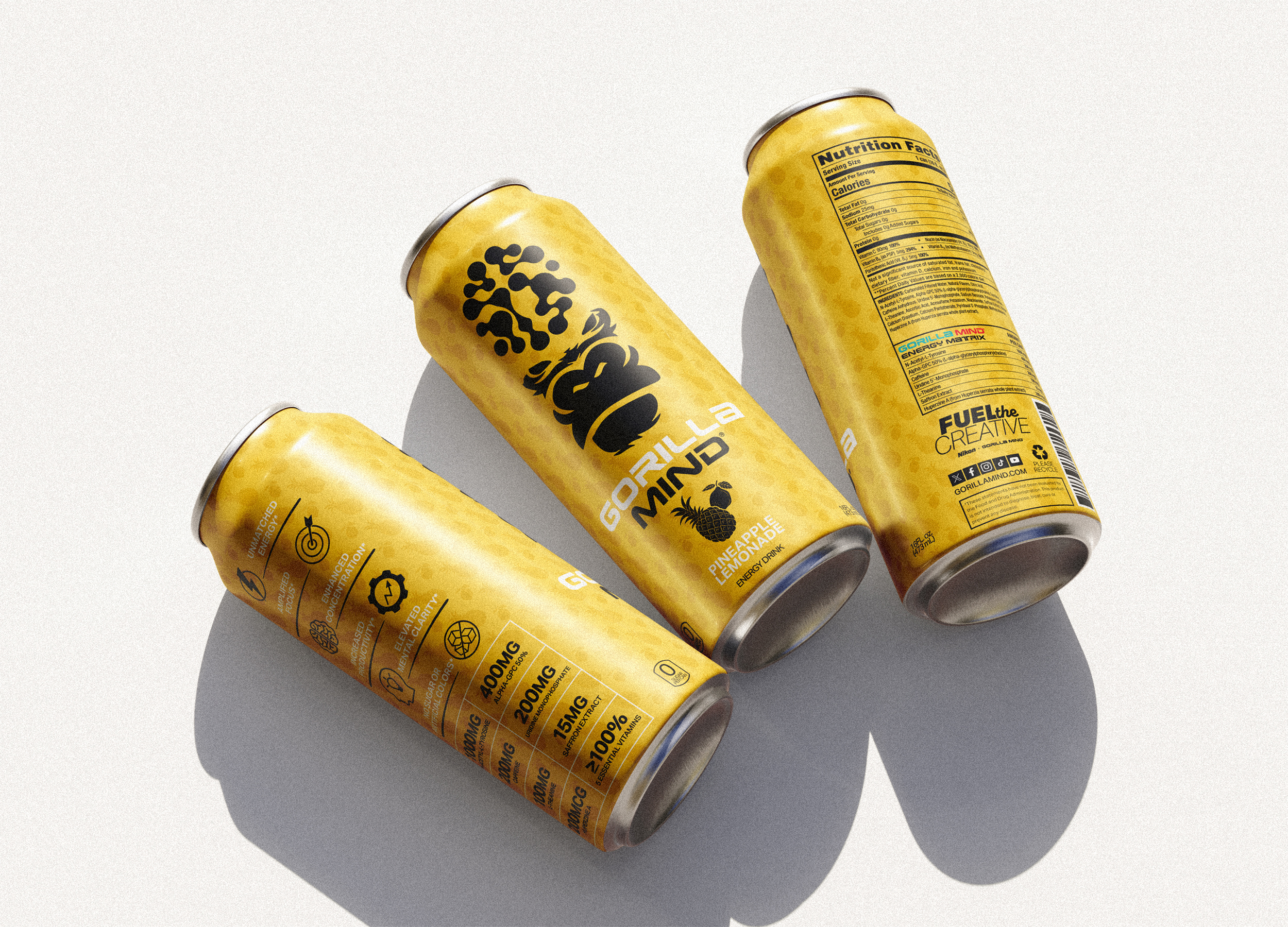 Nikon x Gorilla Mind cans mockup